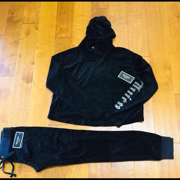 Juicy Couture Other - Juicy couture gothic Crystal hoodie & zuma pant